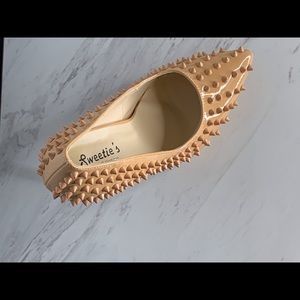 Brand New Nude Spiked Heels